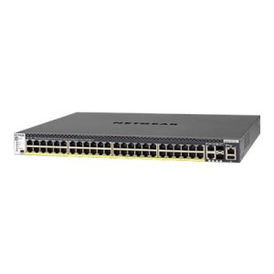 Netgear M4300-52G-PoE+ - Switch - L3 - managed - 2 x 10/100/1000/10000 + 2 x 10 Gigabit SFP+ + 48 x 10/100/1000 (PoE+)