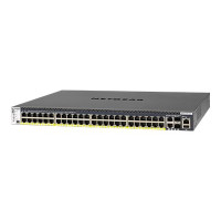 Netgear M4300-52G-PoE+ - Switch - L3 - managed - 2 x 10/100/1000/10000 + 2 x 10 Gigabit SFP+ + 48 x 10/100/1000 (PoE+)