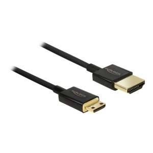 Delock Slim Premium - HDMI mit Ethernetkabel - mini HDMI (M)