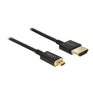 Delock HDMI-A/HDMI Micro-D - 1 m - 1 m - HDMI tipo A...