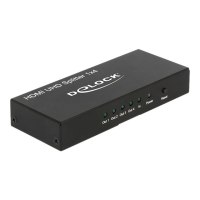 DeLock HDMI UHD Splitter 1 x HDMI in > 4 x HDMI out 4K - Video-/Audio-Splitter - 4 x HDMI - Desktop