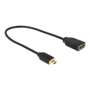 Delock 0.2m - HDMI-A/HDMI Micro-D - 0,2 m - HDMI tipo D...