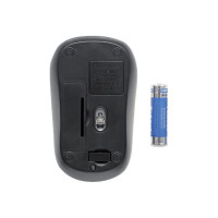 Manhattan Success Wireless Mouse, Black/Green, 1000dpi, 2.4Ghz (up to 10m)