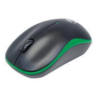 Manhattan Success Wireless Mouse, Black/Green, 1000dpi, 2.4Ghz (up to 10m)