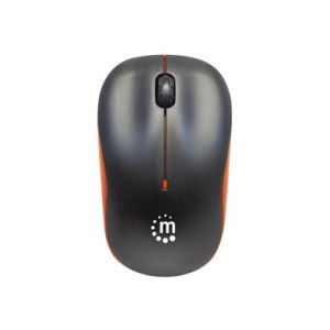 Manhattan Success Wireless Mouse, Black/Orange, 1000dpi,...