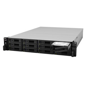 Synology RX1217RP - 13,4 kg - Armadio (2U) - Nero - Grigio