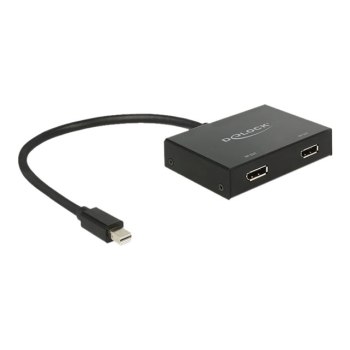 Delock Displayport 1.2 Splitter 1 x mini Displayport in > 2 x Displayport out 4K