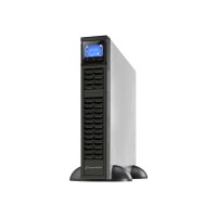 PowerWalker VFI 2000CRM LCD - USV (in Rack montierbar/extern) - 1600 Watt - 2000 VA 9 Ah - RS-232, USB - Ausgangsanschlüsse: 4 - 2U - 48.3 cm (19") - Schwarz