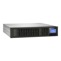 PowerWalker VFI 2000CRM LCD - USV (in Rack montierbar/extern) - 1600 Watt - 2000 VA 9 Ah - RS-232, USB - Ausgangsanschlüsse: 4 - 2U - 48.3 cm (19") - Schwarz