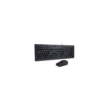 Lenovo 4X30L79897 - Standard - Cablato - USB - QWERTZ - Nero - Mouse incluso