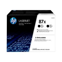 HP Confezione da 2 cartucce toner nero originale ad alta capacità LaserJet 87X - 18000 pagine - Nero - 2 pz