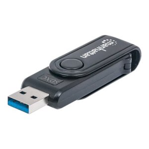 Manhattan USB-A Mini Multi-Card Reader/Writer, 5 Gbps...