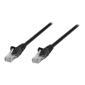 Intellinet Network Patch Cable, Cat6, 0.25m, Black, Copper, S/FTP, LSOH / LSZH, PVC, RJ45, Gold Plated Contacts, Snagless, Booted, Polybag - Patch-Kabel - RJ-45 (M)