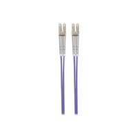 Intellinet Fibre Optic Patch Cable, OM4, LC/LC, 1m, Violet, Duplex, Multimode, 50/125 Âµm, LSZH, Fiber, Lifetime Warranty, Polybag - Patch-Kabel - LC Multi-Mode (M)