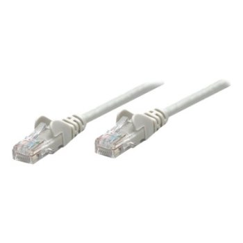 Intellinet Network Patch Cable, Cat6, 1.5m, Grey, Copper, S/FTP, LSOH / LSZH, PVC, RJ45, Gold Plated Contacts, Snagless, Booted, Polybag