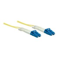 Intellinet Fibre Optic Patch Cable, OS2, LC/LC, 1m, Yellow, Duplex, Single-Mode, 9/125 Âµm, LSZH, Fiber, Lifetime Warranty, Polybag - Patch-Kabel - LC Single-Modus (M)