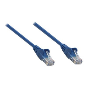 Intellinet Network Patch Cable, Cat6A, 0.25m, Blue, Copper, S/FTP, LSOH / LSZH, PVC, RJ45, Gold Plated Contacts, Snagless, Booted, Polybag