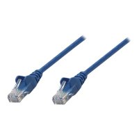 Intellinet Network Patch Cable, Cat6A, 0.25m, Blue, Copper, S/FTP, LSOH / LSZH, PVC, RJ45, Gold Plated Contacts, Snagless, Booted, Polybag