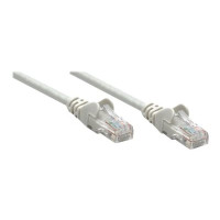 Intellinet Network Patch Cable, Cat6A, 0.25m, Grey, Copper, S/FTP, LSOH / LSZH, PVC, RJ45, Gold Plated Contacts, Snagless, Booted, Polybag