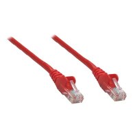 Intellinet Network Patch Cable, Cat6A, 0.25m, Red, Copper, S/FTP, LSOH / LSZH, PVC, RJ45, Gold Plated Contacts, Snagless, Booted, Polybag - Patch-Kabel - RJ-45 (M)