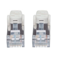 Intellinet Network Patch Cable, Cat6A, 2m, Grey, Copper, S/FTP, LSOH / LSZH, PVC, RJ45, Gold Plated Contacts, Snagless, Booted, Polybag - Patch-Kabel - RJ-45 (M)