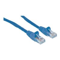 Intellinet Network Patch Cable, Cat6A, 7.5m, Blue, Copper, S/FTP, LSOH / LSZH, PVC, RJ45, Gold Plated Contacts, Snagless, Booted, Polybag