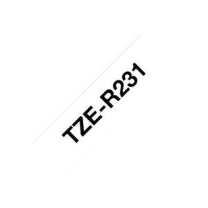 Brother TZe-R231 - Schwarz auf Weiß - Rolle (1,2 cm...