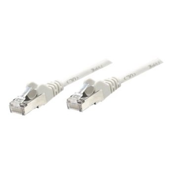 IC Intracom Intellinet Network Patch Cable, Cat5e, 2m, Grey, CCA, SF/UTP, PVC, RJ45, Gold Plated Contacts, Snagless, Booted, Lifetime Warranty, Polybag - Patch-Kabel - RJ-45 (M)