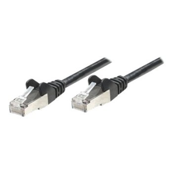 Intellinet Network Patch Cable, Cat5e, 5m, Black, CCA, SF/UTP, PVC, RJ45, Gold Plated Contacts, Snagless, Booted, Lifetime Warranty, Polybag