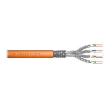 DIGITUS Cat.7 S/FTP installation cable, 100 m, simplex, Dca-s1a d1 a1