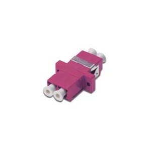 DIGITUS LC / LC Duplex Coupler, OM4,  color pink