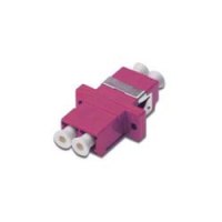 DIGITUS LC / LC Duplex Coupler, OM4,  color pink