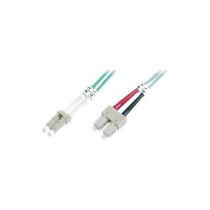 DIGITUS fiber optic multimode patch cable, OM4, LC / SC