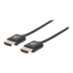 Manhattan HDMI Cable with Ethernet (Ultra Thin), 4K@60Hz...