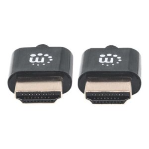 Manhattan HDMI Cable with Ethernet (Ultra Thin), 4K@60Hz...