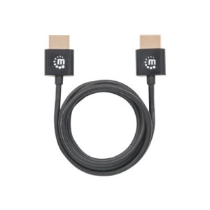 Manhattan HDMI Cable with Ethernet (Ultra Thin), 4K@60Hz (Premium High Speed)