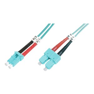 DIGITUS Fiber Optic Multimode Patch Cord, OM 3, LC / SC