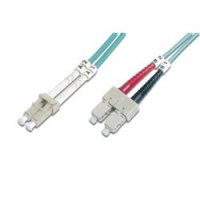 DIGITUS Fiber Optic Multimode Patch Cord, OM 3, LC / SC