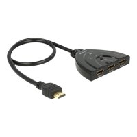 DeLock HDMI UHD Switch 3 x HDMI in > 1 x HDMI out 4K - Video/Audio-Schalter - 3 x HDMI - Desktop