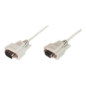 DIGITUS Datatransfer extension cable, D-Sub9/M - D-Sub9/F