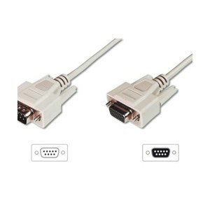 DIGITUS Datatransfer extension cable, D-Sub9/M - D-Sub9/F