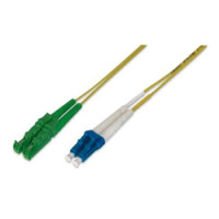 DIGITUS Fiber Optic Patch Cord, E2000 (8° APC) to LC (UPC), Singlemode