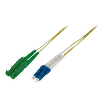 DIGITUS Fiber Optic Patch Cord, E2000 (8° APC) to LC (UPC), Singlemode