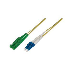 DIGITUS Fiber Optic Patch Cord, E2000 (8° APC) to LC (UPC), Singlemode