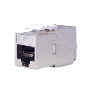 DIGITUS Cat. 6A keystone module, shielded with intelligent cable manager