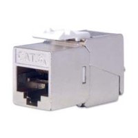 DIGITUS CAT 6A Keystone Modul, geschirmt mit intelligentem Kabelmanager, Set (24 Stück)