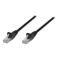 Intellinet Network Patch Cable, Cat6A, 0.25m, Black, Copper, S/FTP, LSOH / LSZH, PVC, RJ45, Gold Plated Contacts, Snagless, Booted, Polybag