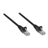 Intellinet Network Patch Cable, Cat6A, 0.25m, Black, Copper, S/FTP, LSOH / LSZH, PVC, RJ45, Gold Plated Contacts, Snagless, Booted, Polybag