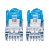 Intellinet Network Patch Cable, Cat7 Cable/Cat6A Plugs, 1.5m, Blue, Copper, S/FTP, LSOH / LSZH, PVC, RJ45, Gold Plated Contacts, Snagless, Booted, Polybag