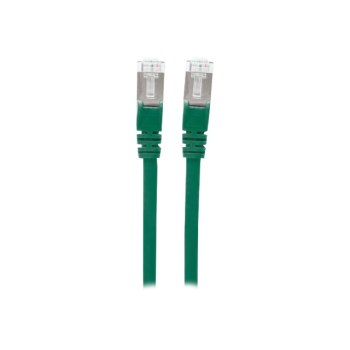 Intellinet Network Patch Cable, Cat7 Cable/Cat6A Plugs, 1.5m, Green, Copper, S/FTP, LSOH / LSZH, PVC, RJ45, Gold Plated Contacts, Snagless, Booted, Polybag